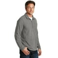 thumbnail image 4 of Port Authority Heather Microfleece 1/2 Zip Pullover-XS (Pearl Grey Heather), 4 of 6
