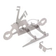 thumbnail image 1 of Yuarrent Estante para asar pollos, soporte extraíble para asar a la parrilla de acero inoxidable, barbacoa doméstica portátil en forma de motocicleta Cocina y Comedor Forma de corazón Yuarrent HA012089-03, 1 of 6