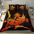 thumbnail image 2 of Marshall Islands Polynesian Bedding Set - Swordfish With Hibiscus, 2 of 6