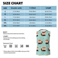 thumbnail image 3 of Bingfone Fox Pattern Men's Tank Tops Workout Sleeveless Tee Shirts Running Beach Tanks for Men-3X-Large, 3 of 4