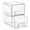2 Large, variant on Sorbus Medium Clear Stackable Makeup Storage Drawers, 2-Pack Plastic Pull-Out Organizer Bins