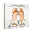 thumbnail image 4 of Wynwood Studio Fashion and Glam Contemporary Canvas Art - White Style Shoes, Wall Art for Living Room, Bedroom, and Bathroom, 30 in x 30, White and Orange Home Decor, 4 of 5