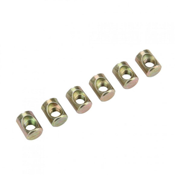 30pcs M6 Furniture Barrel Nut Dowel, Fasteners Nuts, Cabinet Fixing Nut, 100% and for Cabinets, Wardrobes, Exhibition Cabinets, All Kinds of Drawers and