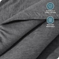 thumbnail image 3 of Bare Home Down Alternative Comforter Set - 3-Pieces - All Seasons - Queen, Heather Gray, 3 of 5