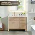 thumbnail image 5 of Cerrito 42" Wood Vanity in Natural Oak Grain Engineered Stone Top no Mirror, 5 of 15