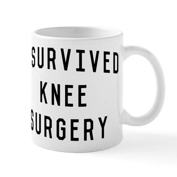 CafePress - I Survived Knee Surgery - 11 oz Ceramic Mug - Novelty Coffee Tea Cup