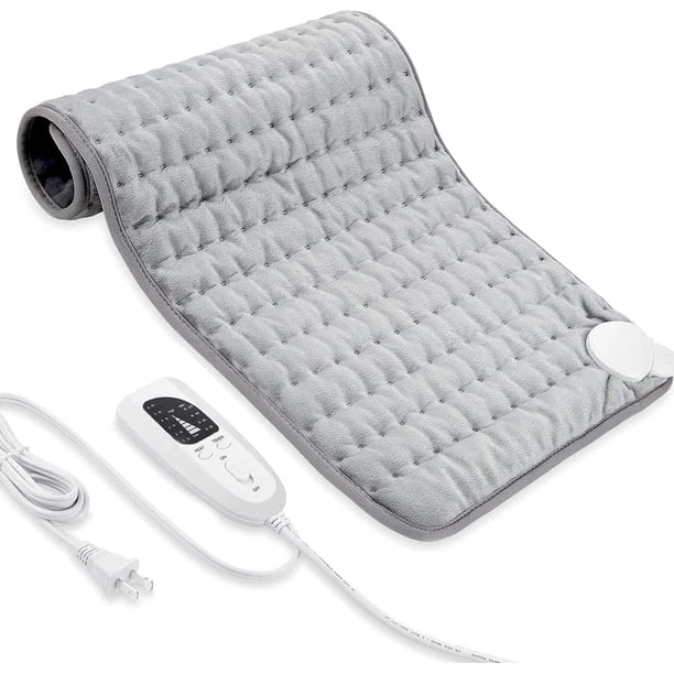 Almohadilla Térmica Eléctrica, Compresa Caliente Electrica, Cobijas Eléctricas Suave y Cómoda para Aliviar el Dolor de Espalda y los Calambres, 6 Calentamiento Niveles, 4 Modes Temporizadores