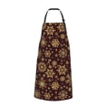 thumbnail image 2 of Lsque Golden Snowflakes Waterproof Apron Chef Aprons for Men Heavy Duty Chemical Work Apron Extra Long Grilling Aprons with Adjustable Bib Apron, 2 of 9