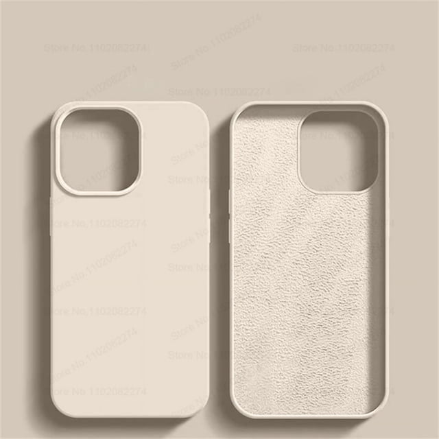 Luxury Shockproof For iPhone 16 Pro Max Case Liquid Silicone Cases For Apple iPhone 16 Plus Bumper Soft Cover Phone Accessories White For iPhone 16 Plus