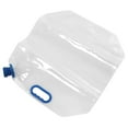 thumbnail image 4 of Bolsa de agua plegable de 15 l, transparente, de PVC, reutilizable, congelable, para emergencias, acampadas al aire libre, color azul., 4 of 14