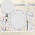 thumbnail image 3 of Ambesonne Cartoon Place Mats Set of 4, like Drawing, Standard Size, Multicolor, 3 of 6