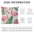 thumbnail image 5 of Flamingo with Watermelon Decorative Throw Pillow Covers Farmhouse Cushion Cover Plush Pillow Case for Couch Sofa Bed Outdoor Home Decor, 5 of 5