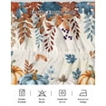 thumbnail image 5 of Fall Thanksgiving Bed Skirt Queen Size 18 Inch Drop, Orange Blue Pumpkin Vintage Leaves Harvest Wrap Around Dust Ruffle Bedskirts, Wrinkle & Fade Resistant Easy Fit Bedskirt with Adjustable Elastic, 5 of 8