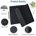 thumbnail image 3 of Miroddi Mouse Pad with Wireless Charging, Gaming Mousepad with 15W Wireless Charger, Large Desk Mat with Waterproof Non-Slip Rubber Base, 3 of 8