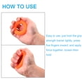 thumbnail image 4 of Uxcell 2.76" 50 Lbs Orange Hand Grip Strengthener Hand Grip Ring for Strength Training, 4 of 6