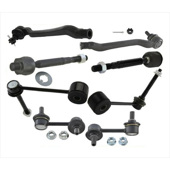 8 Pcs Kit Inner Outer Tie Rods Front & Rear Links for Lexus LS430 2001-2006