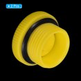 thumbnail image 3 of Unique Bargains M22x1.5 Hold Plugs Plastic Male Threaded Hex Socket End Cap, Yellow 2 Pack, 3 of 5