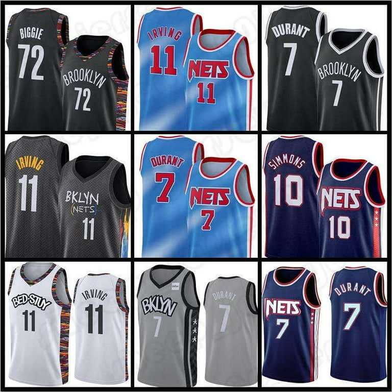 NBA_ 2022 New Brooklyn''Nets''Men Ben 10 Simmons Kevin Basketball Jerseys 7  Durant Kyrie 72 Biggie 11 Irving S-2XL Lavender Champagne 