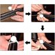 thumbnail image 3 of 25 Pcs Elastic Ball Tensioner, Pavilion Tarp Tensioner, Camping, Rope Tent, Extension Cord Bundle Curtain - Black, 3 of 4