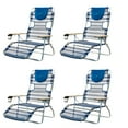 thumbnail image 1 of Ostrich 3-N-1 Aluminum Multi-Position Reclining Beach Chair, Striped (4 Pack), 1 of 6