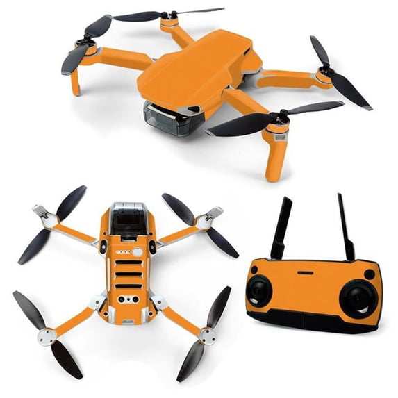 MightySkins DJMAVMIN-Solid Orange Skin for DJI Mavic Mini Portable Drone Quadcopter - Solid Orange