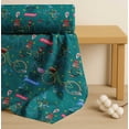thumbnail image 4 of Soimoi Cotton Poplin Fabric Text,Floral & Bicycle Transport Print Fabric by The Yard 42 Inch Wide, 4 of 7