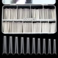 thumbnail image 2 of Puntas para uñas Coffin SWETIDY, 500 unidades, XXL, sin forma de C, curvas, transparentes, 2 of 7