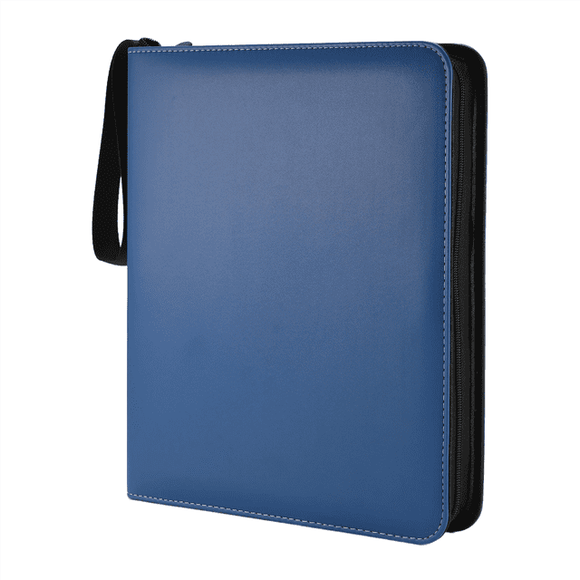Trading Card Binder 9 Pocket, Card Binder with Zipper, Card Case for Game/Football/Baseball Card