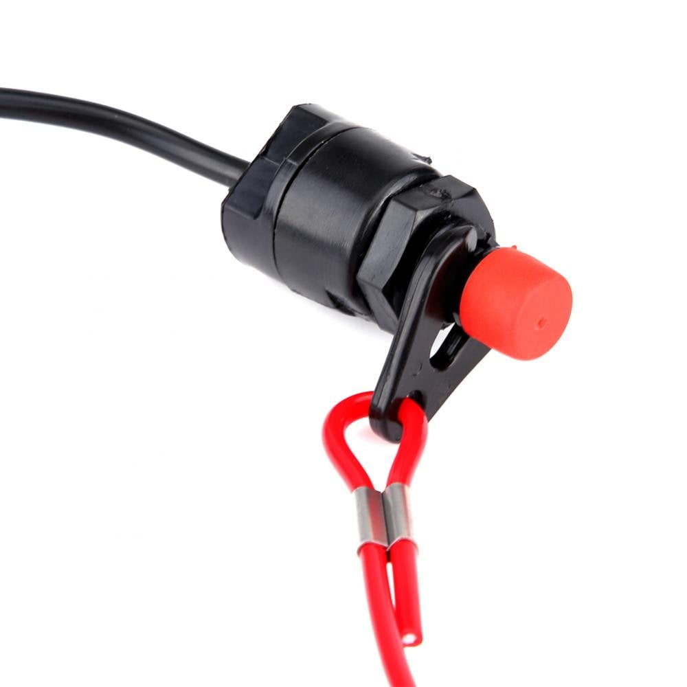 Boat Kill Switch Universal Outboard Engine Motor Kill Urgent Stop Switch with Tether Lanyard for Johnson, Evinrude, Mercury, Yamaha, Suzuki, Tohatsu and Honda