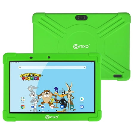 Contixo 10” Kids Learning Tablet K101 Android 9.0 Bluetooth WiFi Camera for Children Infant Toddlers Kids Parental Control w/Kid-Proof Protective Case (Best Ipad Games For Infants)