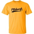 thumbnail image 3 of Go All Out City Of Pittsburgh Pennsylvania Pride Fashion Script T-Shirt Mens/Women/Youth, 3 of 5