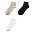 thumbnail image 7 of 3 Pairs/set Brand New Women Cotton Socks Fashion Casual Breathable Spring Summer White Tube Crew Neutral Socks Size EU 36-42, 7 of 7