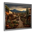 thumbnail image 2 of Designart "Market Day in Mexico Vibrant Scenes Abound I" People Framed Wall Art Decor - Global Green Mexican Art Entryway Framed Wall Art Print, 2 of 6