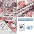 thumbnail image 2 of Red Ombre Spring Floral Blackout Curtains for Bedroom/Living Room, Summer Botanical Flowers Thermal Insulated Kitchen Drapes with Grommets, Light Blocking Window Treatment, 2 Panels 52" x 72", 2 of 7