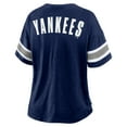 thumbnail image 5 of Women's Fanatics Navy New York Yankees Curl Route T-Shirt, 5 of 5