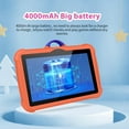 thumbnail image 4 of Kchsji 7-Inch Android WIFI Bluetooth Tablet Computer Educational Games Learning Apps Portable Kids Tablet with Front Rear Camera Long Battery Life for Travel Home School Study Entertainment Use, 4 of 6