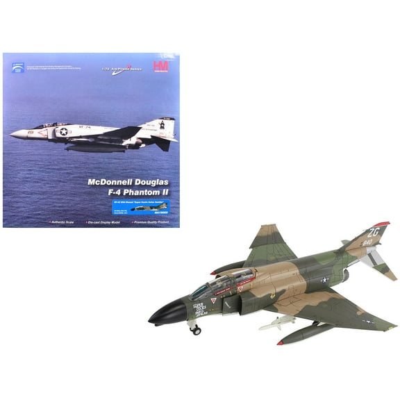 McDonnell Douglas EF-4C Wild Weasel Fighter-Bomber Aircraft US Air Force "Air Power Series" 1/72 Diecast Model Hobby Master