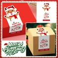 thumbnail image 5 of 50PCS White Merry Christmas Stickers, Self-Adhesive Holiday Sealing Labels for Gift Boxes, Cards, Bags & Packaging, Santa, Snowman, Tree Designs, Large Decorative Stickers for Xmas Wrap, 5 of 5