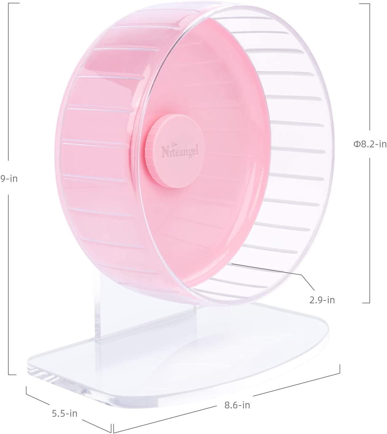 Super-Silent Hamster Exercise Wheels: - Quiet Spinner Hamster Running Wheels with Adjustable Stand for Hamsters Gerbils Mice Or Other Small Animals