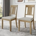 thumbnail image 2 of Castle Place Simple Wooden Dining Chair, Set of 2, Natural Oak, 2 of 8