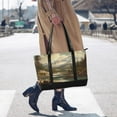 thumbnail image 4 of FORMRS Canvas Laptop Tote Bag for Women with 15.6" Computer Compartments Shoulder Handbag, Snow Mountains, 4 of 7