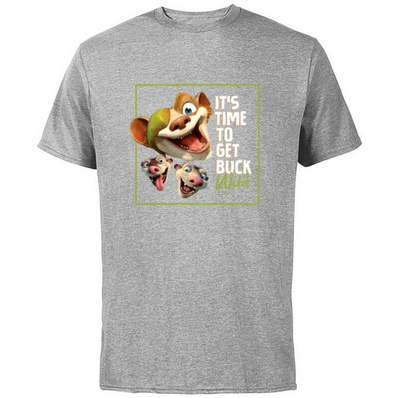 The Ice Age It’s Time To Get Buck Wild - Short Sleeve Cotton T-Shirt for Adults - Customized-Athletic Heather