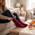 thumbnail image 7 of Garbnen Women's Halloween Crew Socks Funny Cute Graphic Mid Calf Socks Spooky Fall Winter Cozy Halloween Gift for Women, 7 of 7