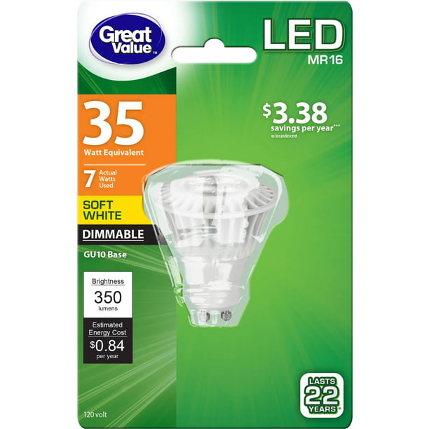 Great LED Watt Soft White Dimmable GU10 Bulbs
