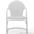 thumbnail image 3 of Crosley Furniture Chaise de Patio en Métal Tulipe Blanche (Ensemble de 2), 3 of 11