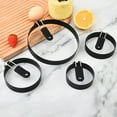 thumbnail image 7 of Egg Rings For Frying Stainless Steel Egg Rings Round Egg Cooker Rings Pancake With Black Silicone Handle Non Stick Egg For Kitchen Breakfast Tool Egg Bakeware, 7 of 7