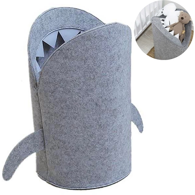 Coofit Laundry Basket Multipurpose Shark Shape Laundry Hamper Toy Storage Basket