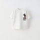 thumbnail image 1 of Tops de manga corta para niños y niñas, camisetas informales de cuello redondo, camiseta blanca bonita, disfraz suelto, camisetas versátiles simples para niños pequeños, nueva moda, 1 of 5