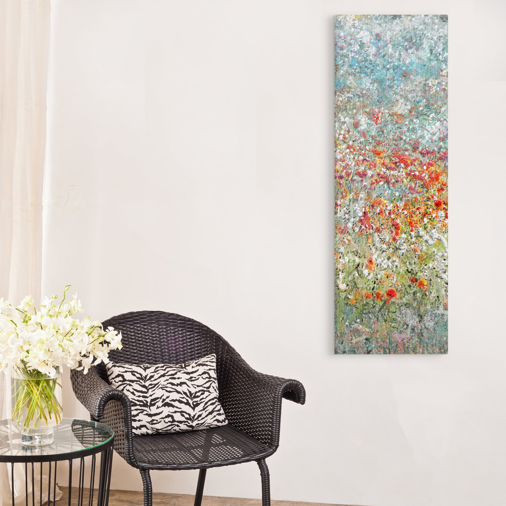 Flower Field Panel II by Studio Arts Canvas Art Print