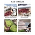 thumbnail image 7 of 4th of July RV Awning Sun Shade Screen 9'X7' Retro American Flag Mesh Sunscreen Rustic Red Brick Wall Awning Shade Screen with Zipper UV Blocker Completed Kits Outdoor Canopy for RV Motorhome Camper, 7 of 7